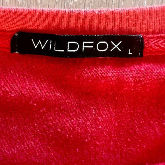 Wildfox Red Christmas Tree Baggy Beach Jumper Size Large - Picture 7 of 13